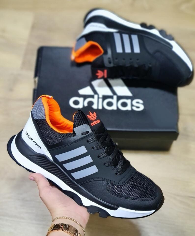 Tenis Adidas Fresh Negro Naranja